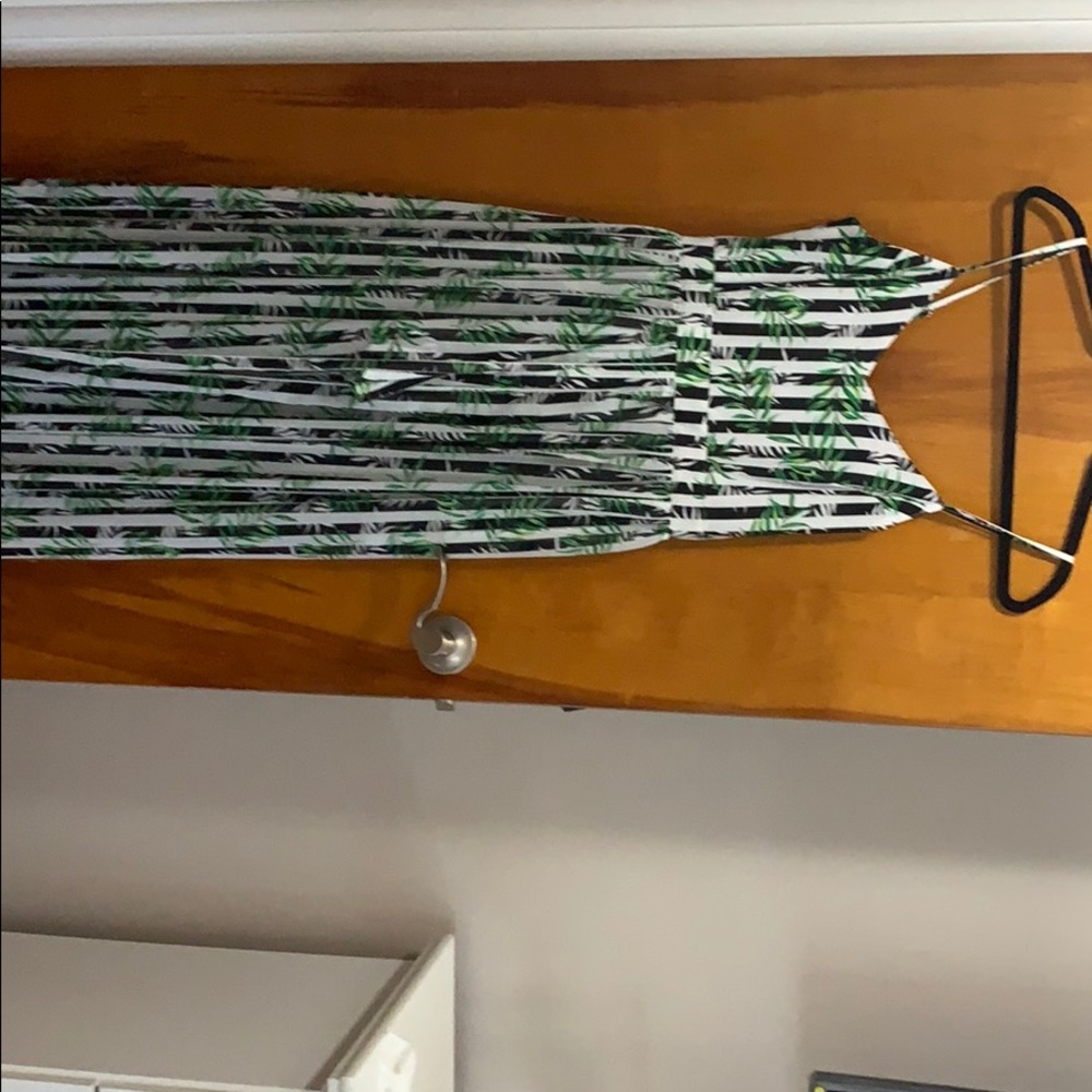 Tropical Stripe Romper